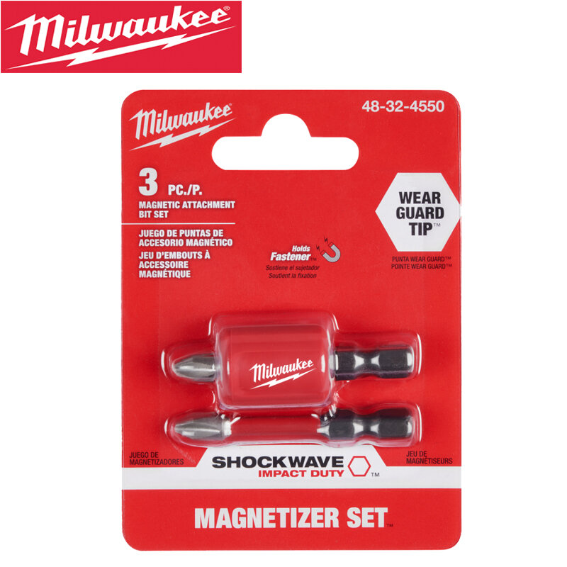 Milwaukee 48-32-4550 set di accessori per punte da trapano magnetiche Philips PH2 accessori per utensili elettrici ad alta durezza per impieghi d'urto ad onde d'urto