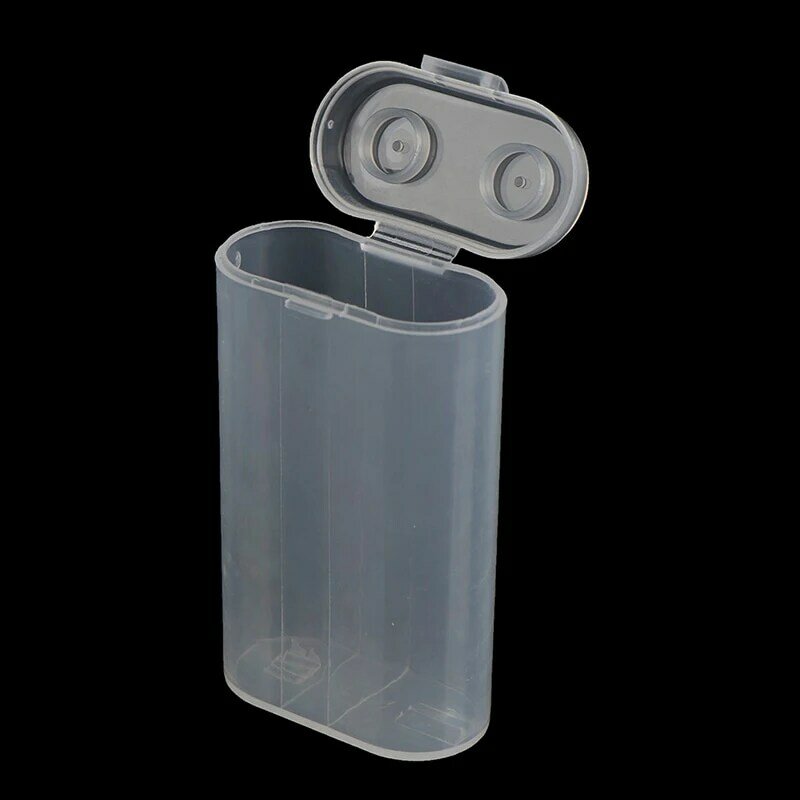 1PC 18650 Battery Storage Box Waterproof Clear Holder Safety Battery Organizer For 2 Sections 18650