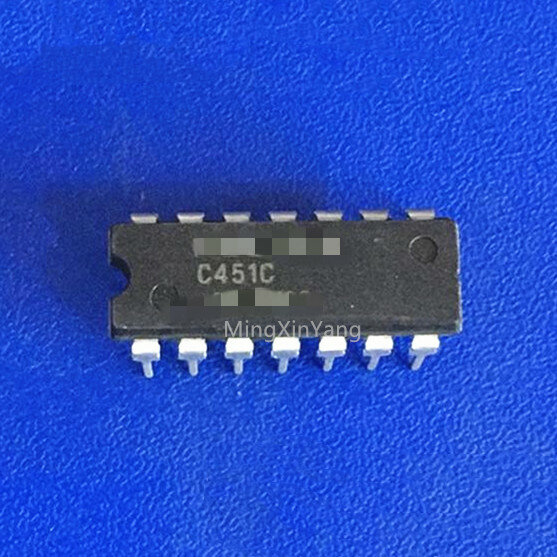 5 Buah Chip IC Sirkuit Terintegrasi UPC451C C451C DIP-14