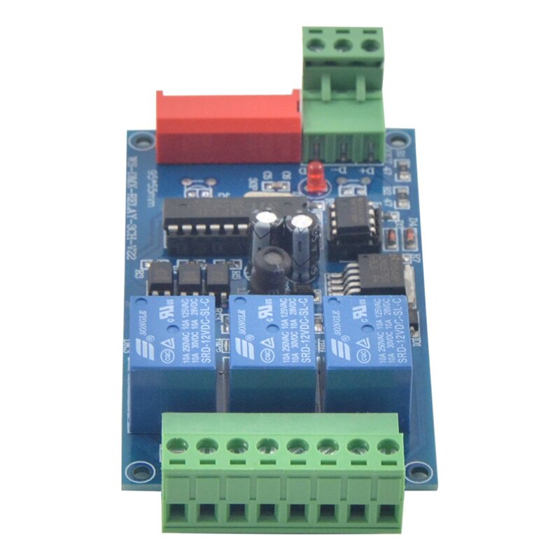 Controle remoto Relé Interruptor Controlador Board, LED DMX512, 3CH, DMX 512, Decodificador