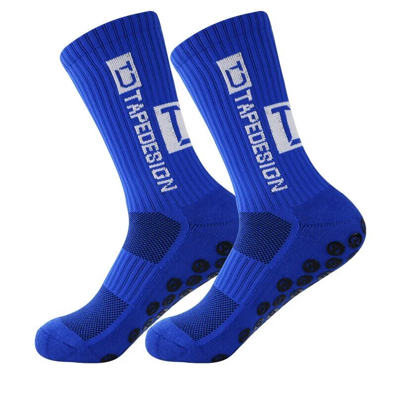New ANTI SLIP Football 2023 Socks Mid Calf Non Slip Soccer Cycling Sports Socks Mens