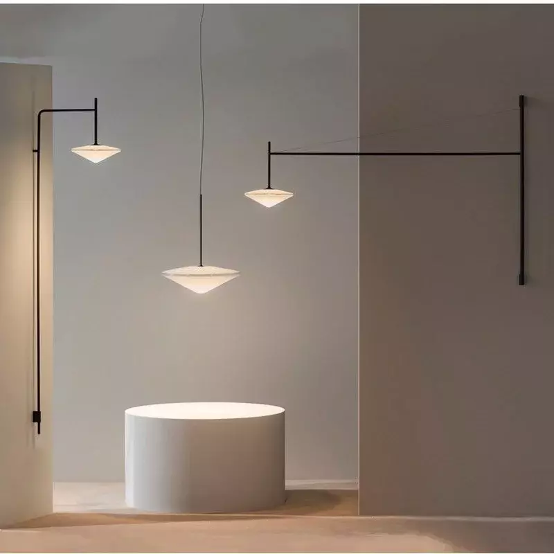 Besi Nordic Lampu Dinding Panjang Sederhana Hitam Led Lampu Dinding Ruang Tamu Latar Belakang Dinding Koridor Kamar Tidur Dekorasi Dinding