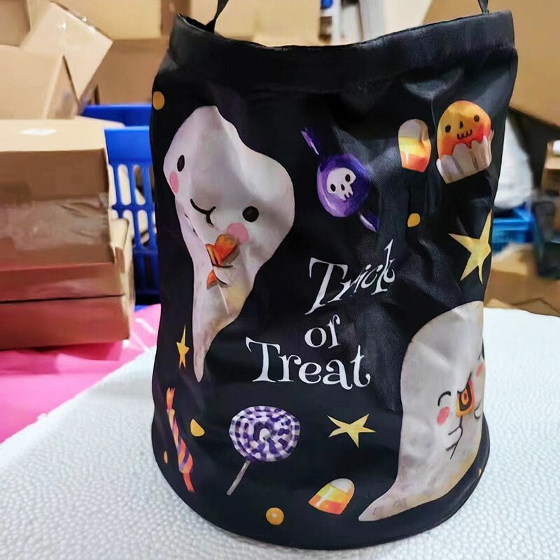 3D Ручная сумка в виде тыквы на Хэллоуин, детский Подарочный пакет, подарок на фестиваль призрака, ручной мешок для конфет, ручной мешок для конфет, декоративный сахар
