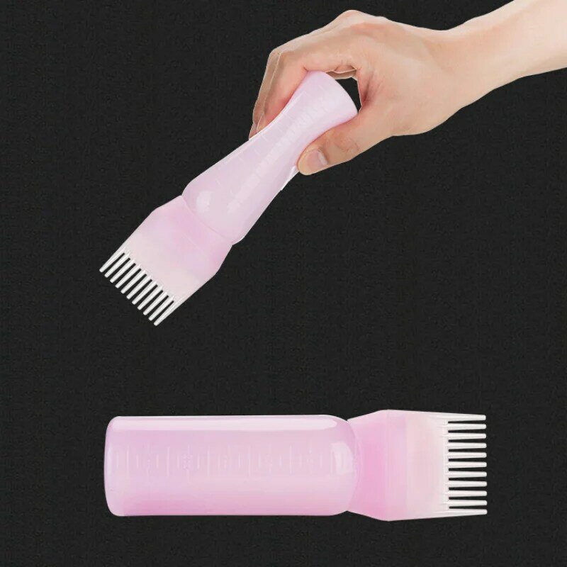 4 Colors 60OZ Portable Scalp Applicator Liquid Comb Hair Roots Massage Medicine Comb Hair for Hair Growth Serum Oil Nourish