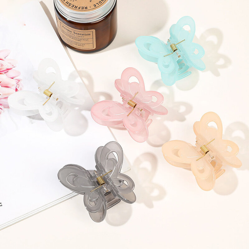 Hair clips for women Double wing Butterfly Claw clips for girls Cute Elegant headdress Hair Accessoires 2023