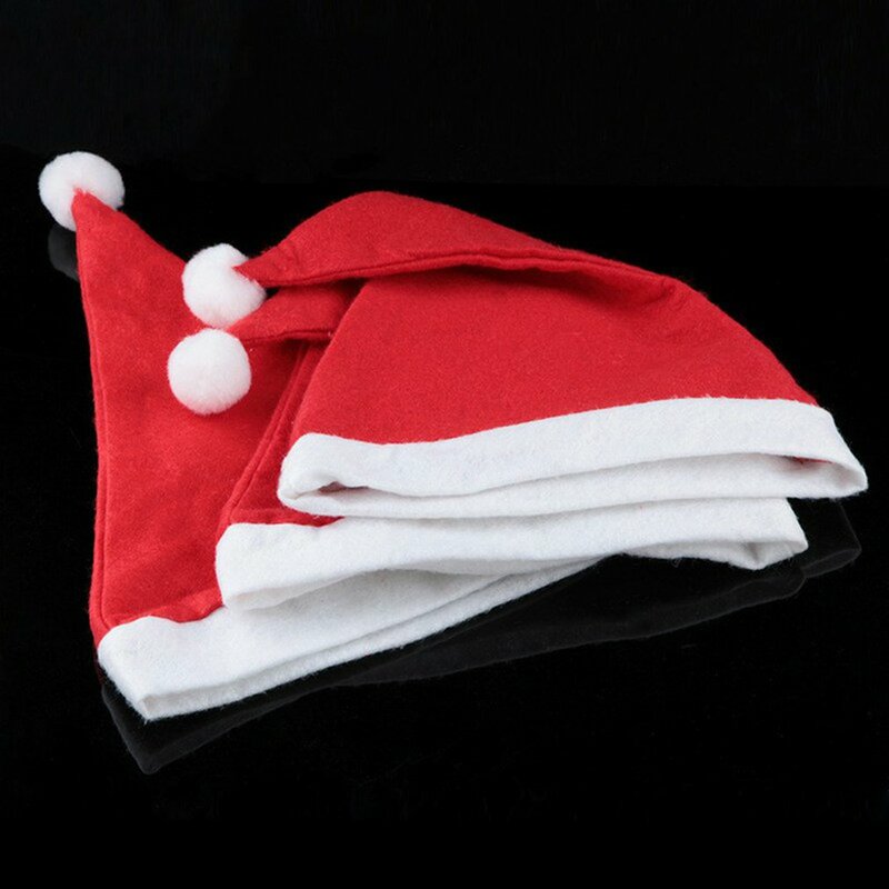 2024 Thick Christmas Hat Adults Kids Christmas Decorations for Home Xmas Santa Claus Gifts Winter Caps NewYear Party Supplies
