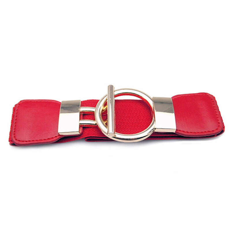 Cintura da donna con fibbia larga cintura elastica in vita elasticizzata per abito da donna