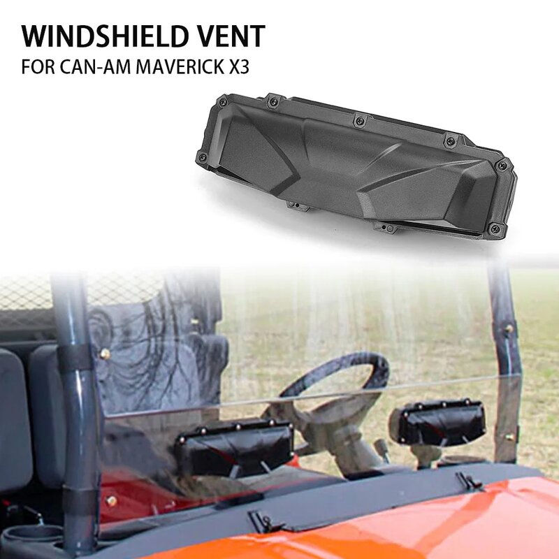 For Can-am Maverick X3 Trail Sport Compatible With Polaris RZR 800 900 1000S UTV Windshield Roof Vent Install Kit Defrost Defog