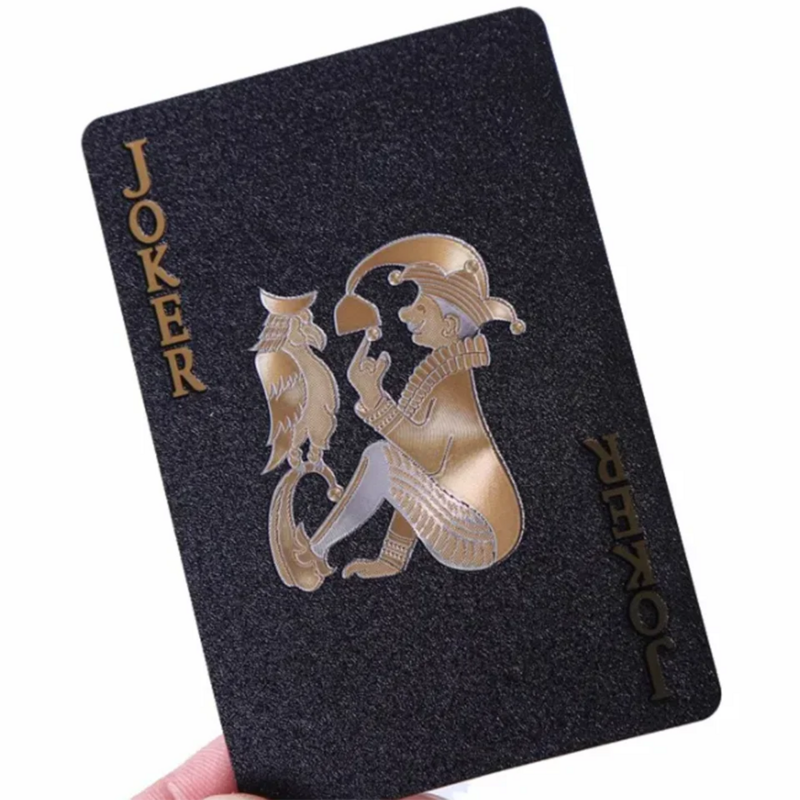 Color Rose Black Gold Playing Card Game Card Group Waterproof Poker Suit Magic Dmagic Package Board Game Gift Collection