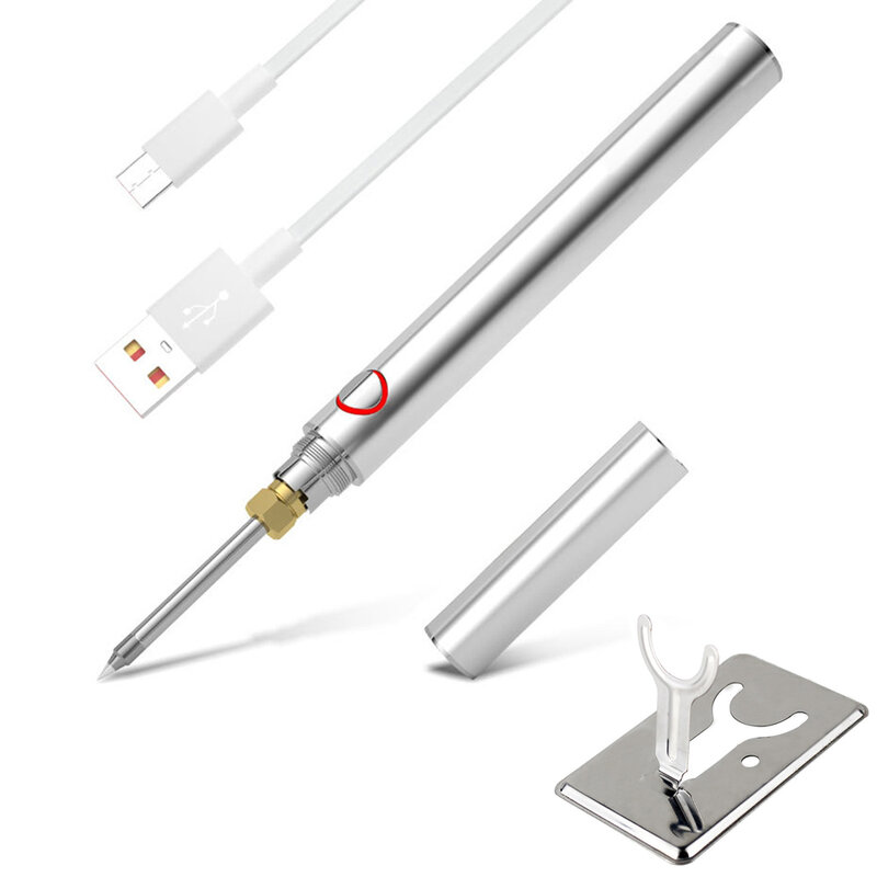 Lötkolben Kit 5v 8w Mini elektrische Lötkolben Werkzeuge Ausrüstung USB-Aufladung einstellbare Temperatur mit Löt spitze