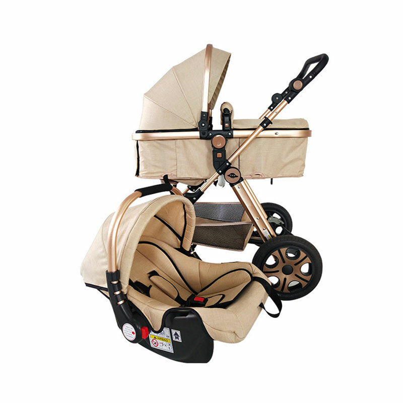 Alta Qualidade Carrinho De Bebê Com Assento De Carro, 3 em 1 Pram, Rotação 360, Comprar China