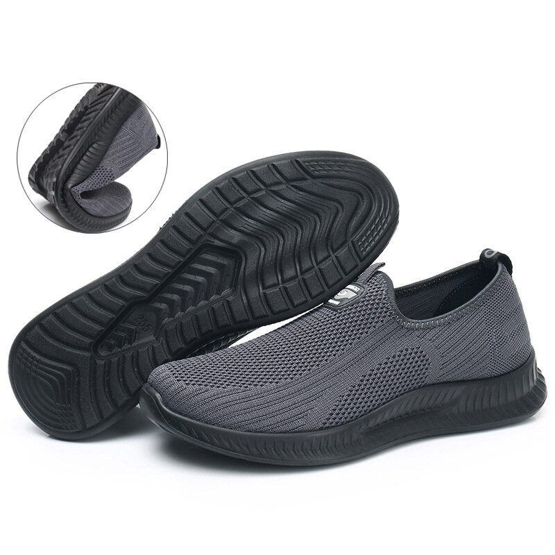Scarpe da corsa leggere da uomo scarpe sportive Casual con suola morbida antiscivolo di mezza età e anziani scarpe da uomo primaverili ed estive