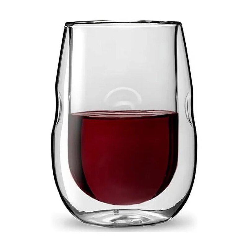 Serie Artisan-Juego de 4 copas de vino con aislamiento de doble pared, Juego de 4 vasos de vino y bebidas