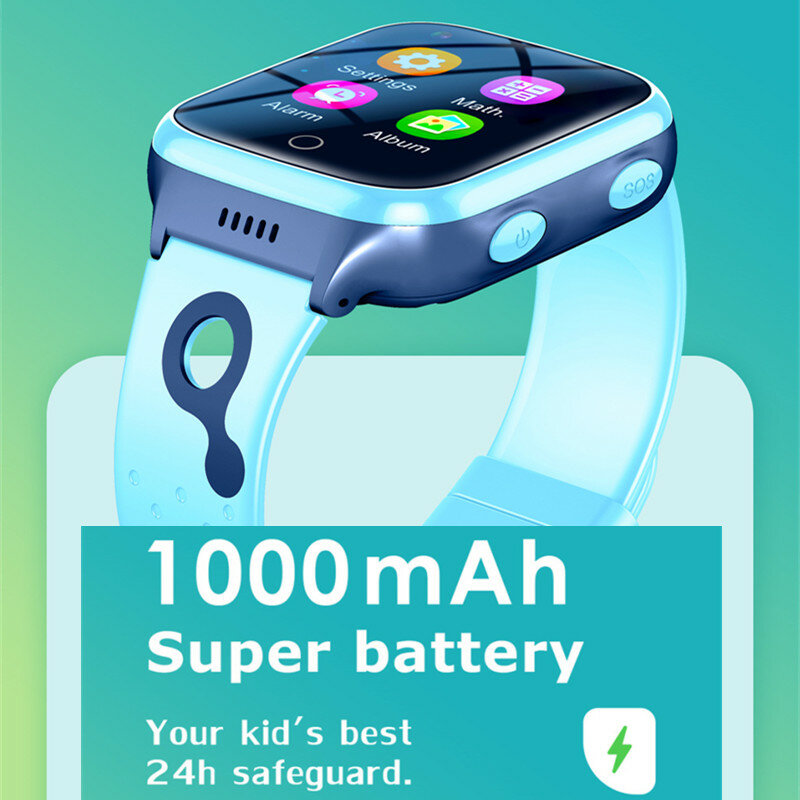 Детские Водонепроницаемые Смарт-часы с функцией SOS, GPS, LBS, Wi-Fi