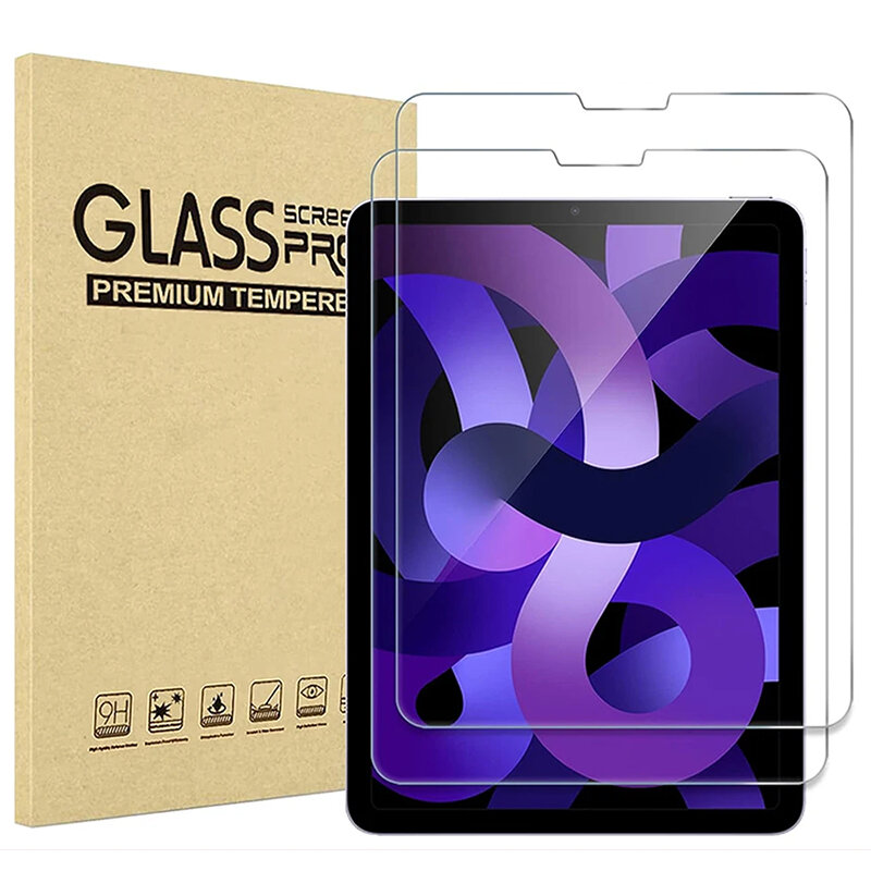 Protector de pantalla completa para iPad, cristal templado para iPad de décima generación, Pro 11, 2022, Air 5, 4, 10,9, Mini 6, 5, 4, 7, 8, 9, 10,2, 1 unidad