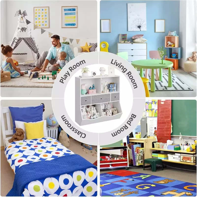 Children's bookshelves and bookcases, toy storage, multifunctional bookshelves, children's room cupboards and drawers, playroom