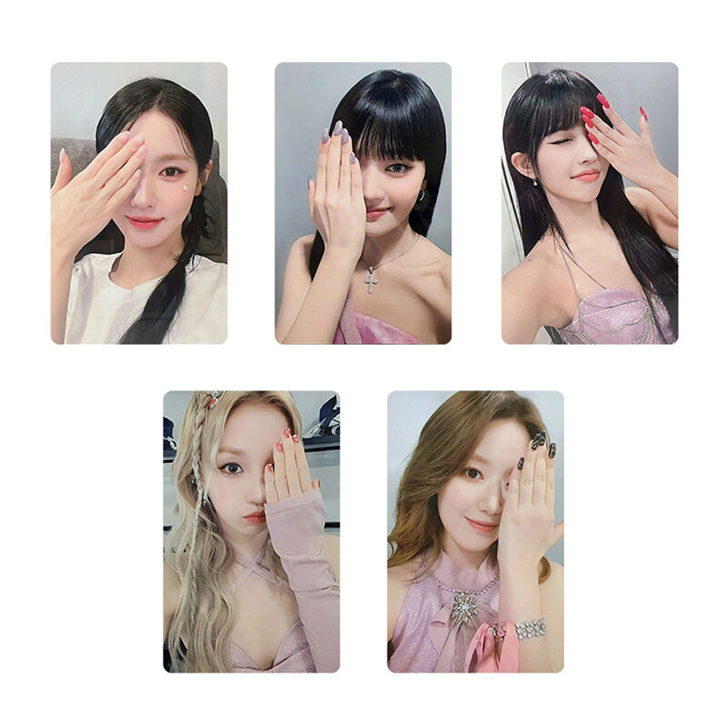 5 sztuk Kpop (G)I-DLE Album z fotokartami czuję dwustronną kartę Lomo Jeon So-yeon Minnie YUQI Yeh Shuhua pocztówka dla fanów prezent