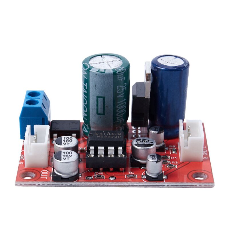 Cabeça magnética Phono Amplificador Board, Pre-Amplificador, movendo bobina microfone, Amps Moudle, estéreo, 2X, NE5532