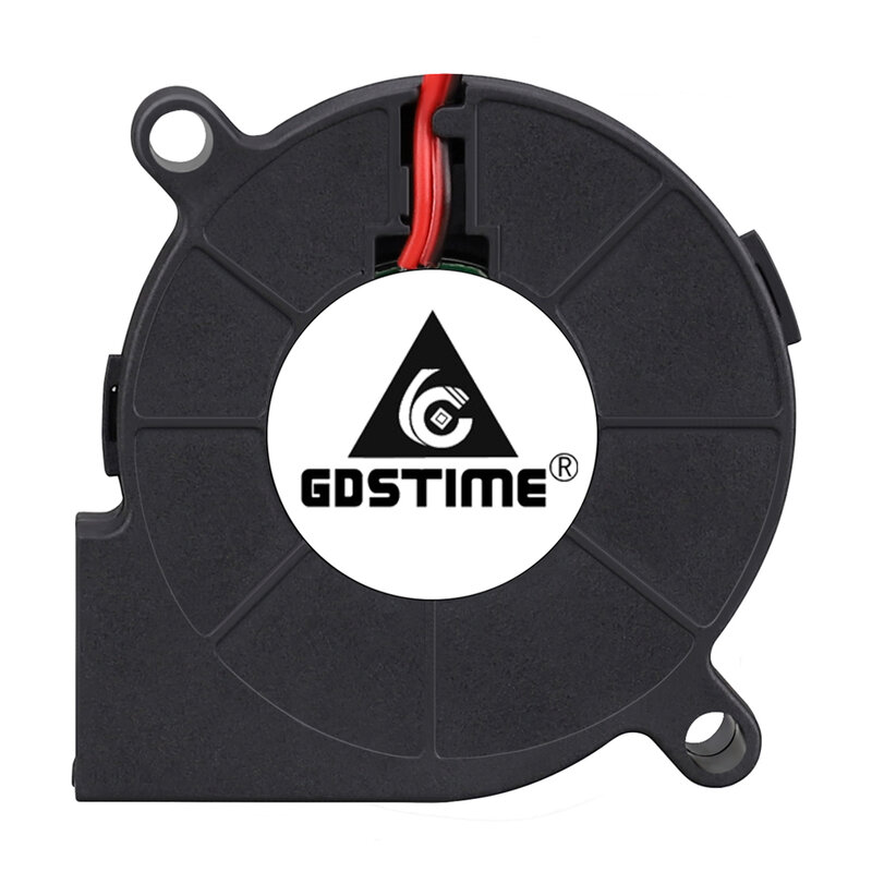 Gdstime Turbo-ventilador Radial para impresora 3D, ventilador de refrigeración sin escobillas, 5CM, 5015, 50x15MM, CC de 5V, 24V, 2 piezas