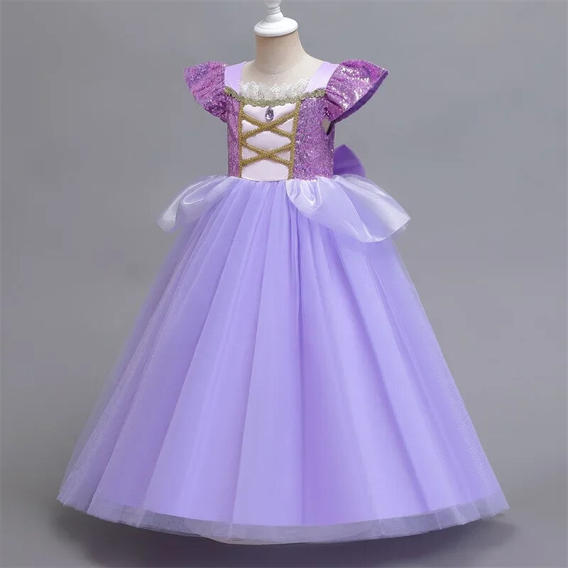 Dongeng Beauty and the Beast pakaian Karnaval gadis pakaian putri gaun Belle balita Halloween Cinderella Rapunzel rok