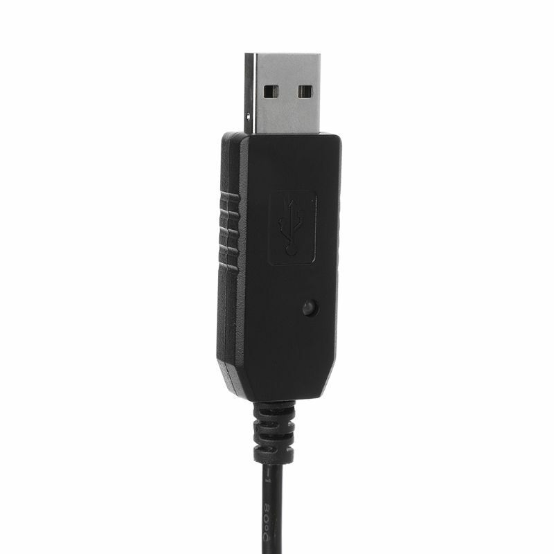 สายชาร์จ USB พร้อมไฟแสดงสถานะสำหรับ UV-5R ความจุสูงขยาย