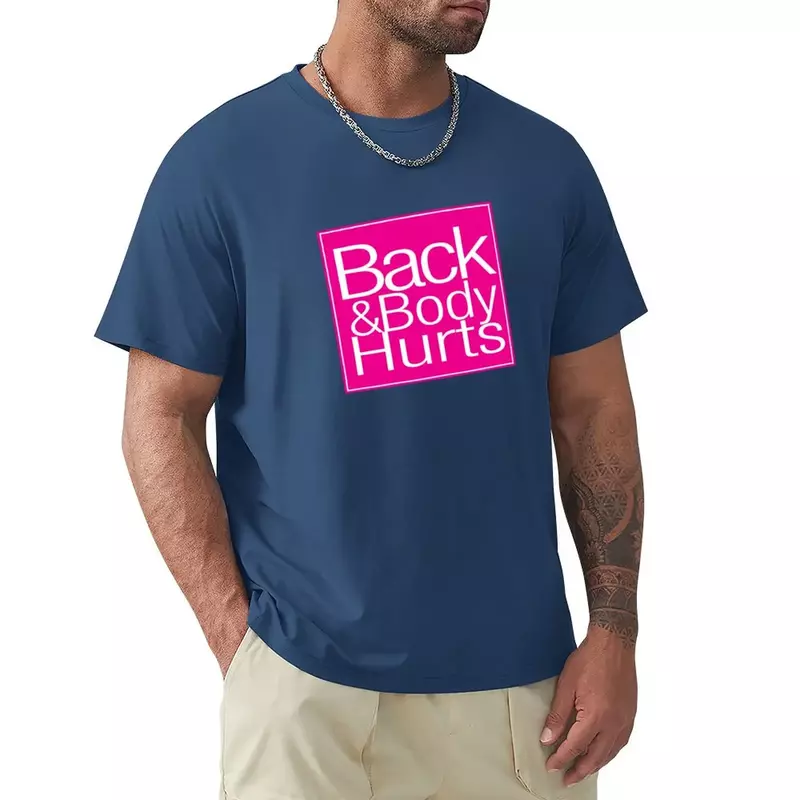 T-shirt per il dolore alla schiena e al corpo vestiti estivi dogana progetta la tua maglietta da allenamento per uomo in nuova edizione semplice