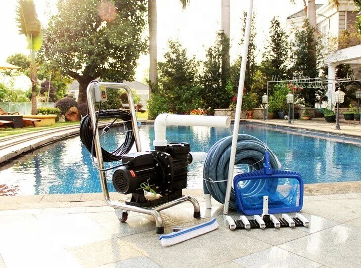 15m Vacuum hose and 5m Telescopic pole swimming pool manual cleaner