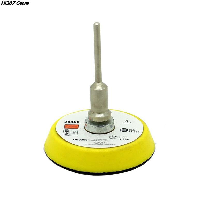 50mm 3mm Schleif Pad Sander Disc Polieren Pad Backer Platte Schaft Fit Dremel 12000 RPM Elektrische Grinder Dreh werkzeug
