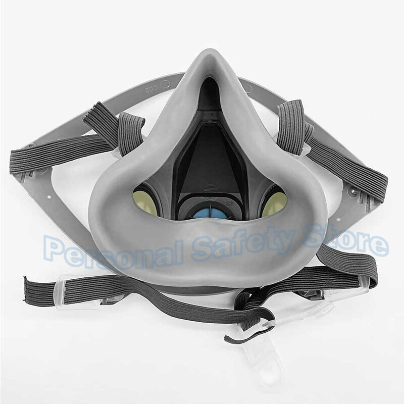 6200 Gasmasker Voor Spuitverf Decoratie Chemische Stofmasker Body Protect Giftige Stoomfilter Respirator Herbruikbaar Half Masker