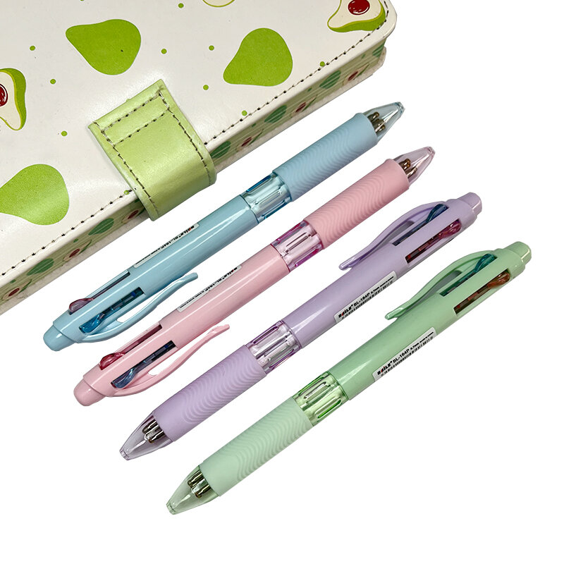 4 In 1 Leuke Multicolor Balpennen Gekleurde Zwart Blauw Groen Rood Inkt Balpennen Voor Schrijven School Kantoorbenodigdheden briefpapier