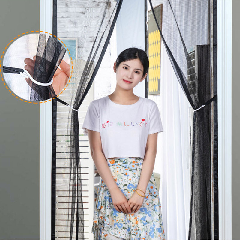 Summer Magnetic Screen Door Curtain Anti-Mosquito Net Fly Insect Screen Mesh Automatic Closing Easy Installation Moustiquaire