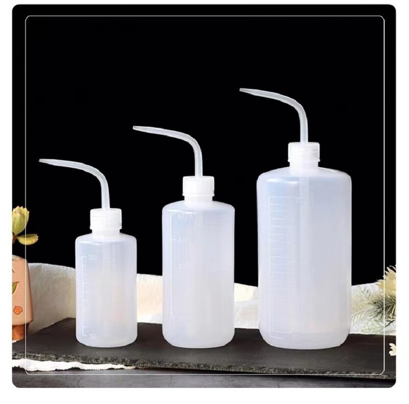 250/500/1000ml Watering Pot Long Curved Meat Transparent Water Bottle Liquid Container Spray Bottle Kettle Watering Laboratory