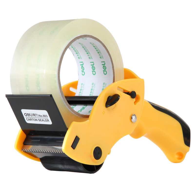 Dispensador de cinta de embalaje para sellar, soporte de cinta Adhesiva para asiento y oficina