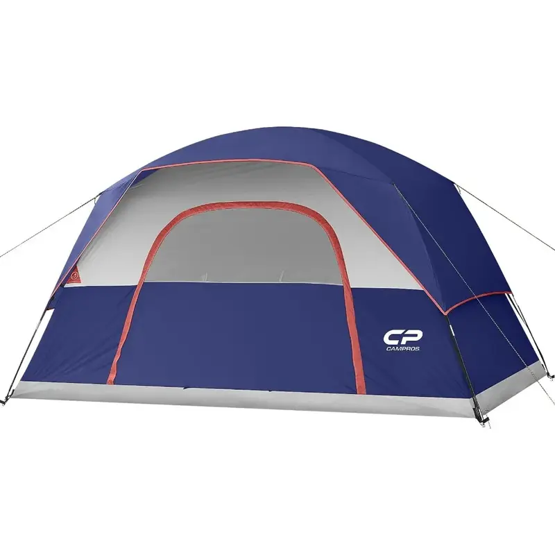 Impermeável e Windproof Tent Família Dome com grandes janelas de malha, fácil configuração, barracas de acampamento, Rainfly, 3, 4, 6, 8 Pessoa