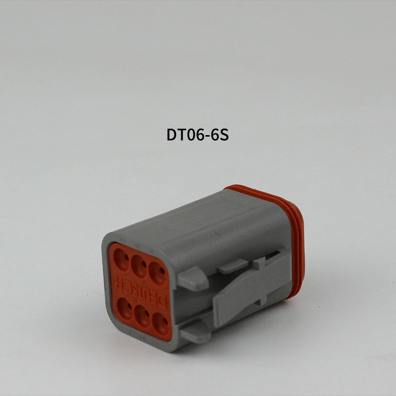 Conector impermeável DEUTSCH, cinza de 6 furos, original e genuíno, DT06-6S