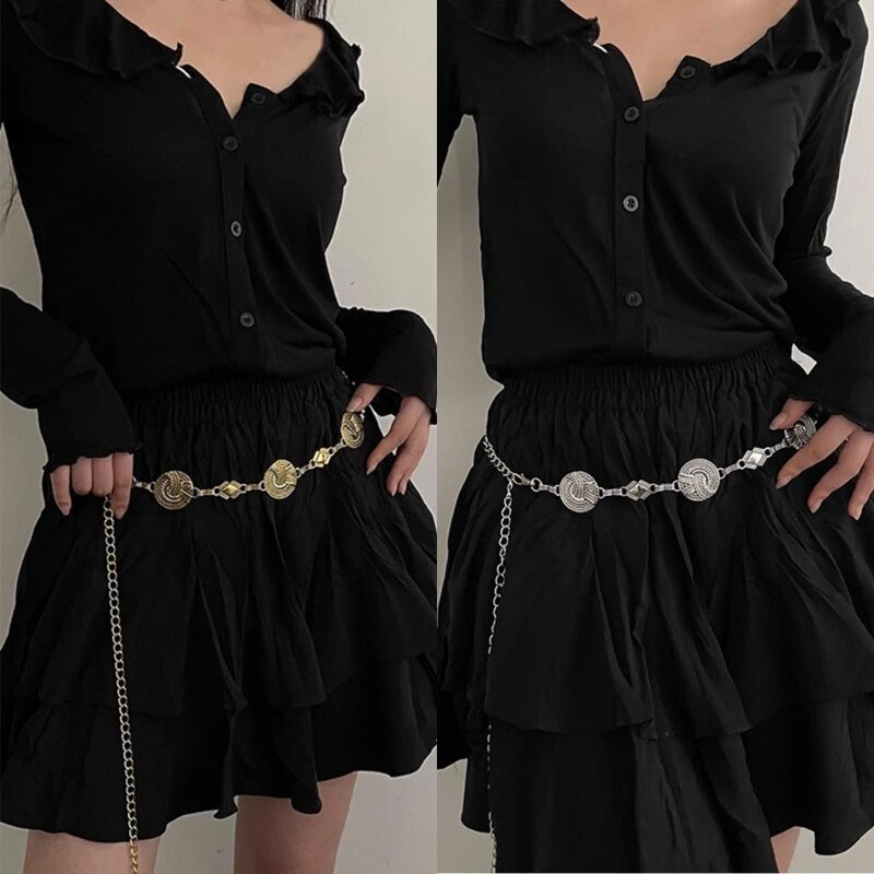 Trendy Metal Waist Chain Durable Belt for Trendy Outfits Perfect for Parties