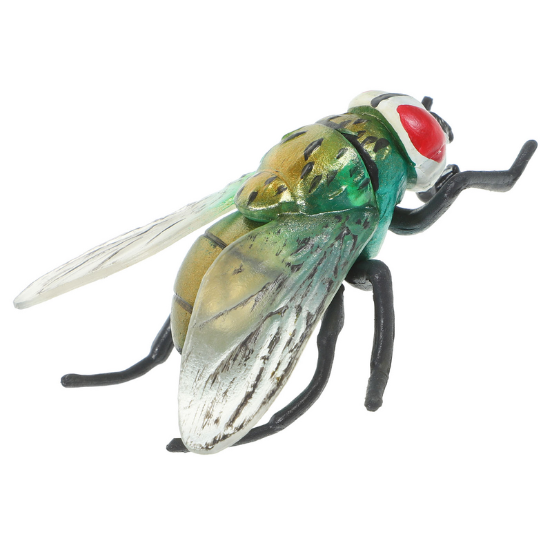 Puffer Fish Toy Kids+Insects Models For Kids Housefly Imitation Insects Small Playset Tricky Plastic Housefly Ornament Realistic