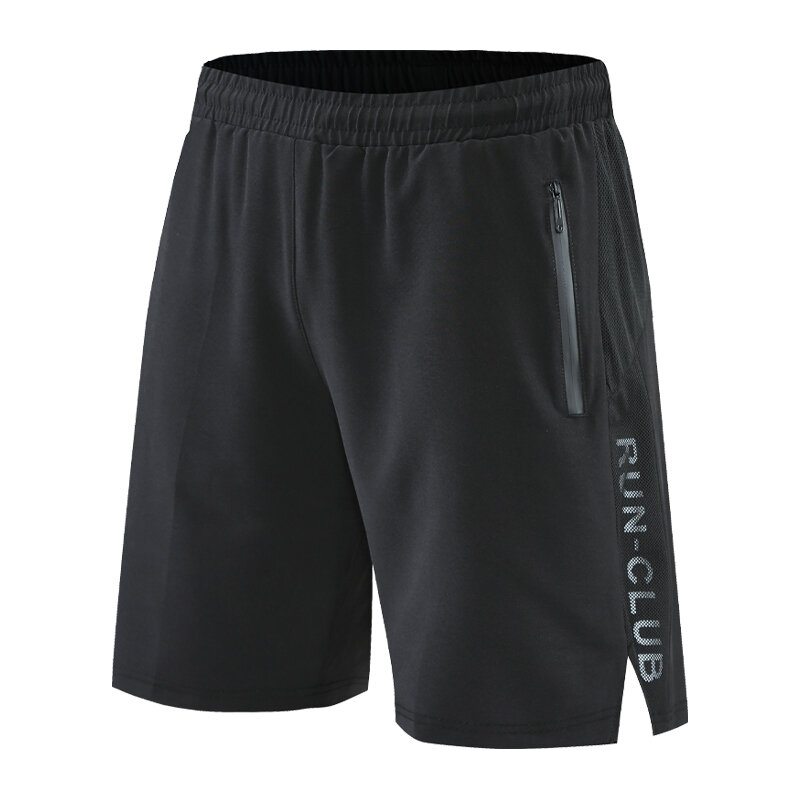Pantalones cortos de entrenamiento para hombre, Shorts informales de secado rápido con bolsillos y cremallera, para gimnasio, Fitness, verano, 2022