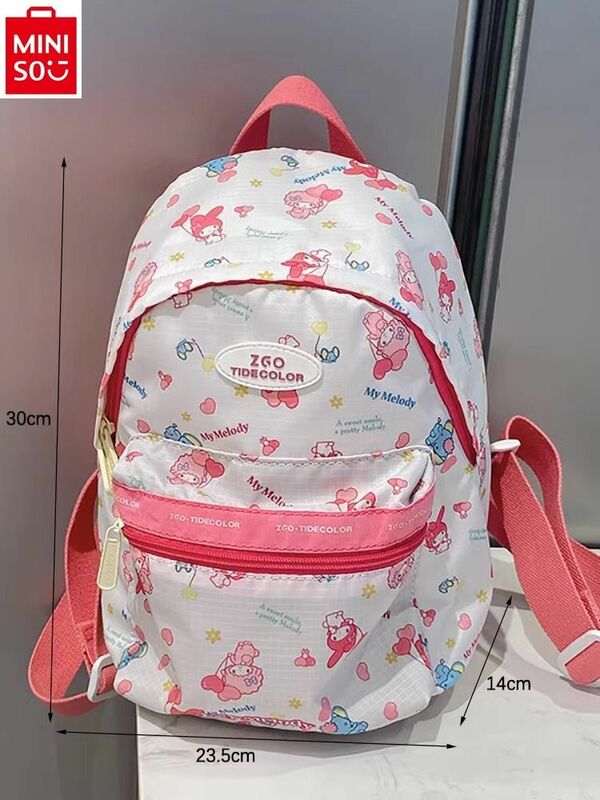 MINISO милый мультяшный Мелодия нейлоновый ремень украшение детская школьная сумка водонепроницаемый Легкий Рюкзак