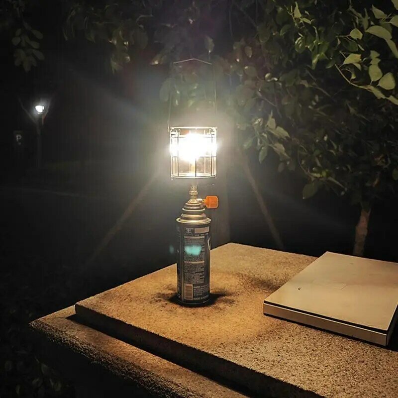 Portable Lamp Windproof CandleLight Outdoor Camping GasBurner Light Tent Lamp Picnic BBQ Lantern Light Camping Equipment