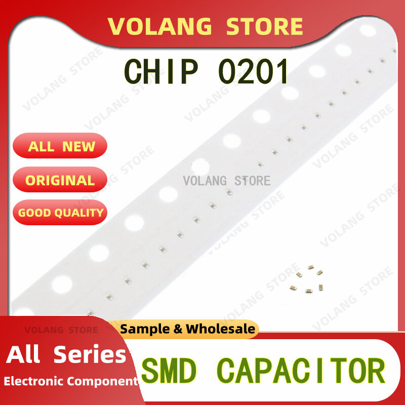 Condensador de Chip multicapa de cerámica SMD 0201, 0.1PF, NPO, 50V, 0,2 P, COG, alta frecuencia, 0,3 P, 0,4 P, 0,5 P, 0,6 P, 0,7 P, 0,8, 0,9 P, paquete completo