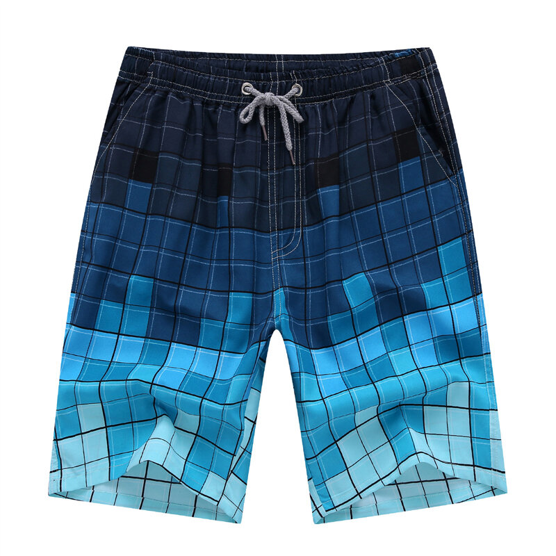Plus rozmiar kąpielówki dla mężczyzn Wave Storm spodenki do pływania szybkoschnące szorty kąpielowe spodnie na lato odzież plażowa z kieszeniami