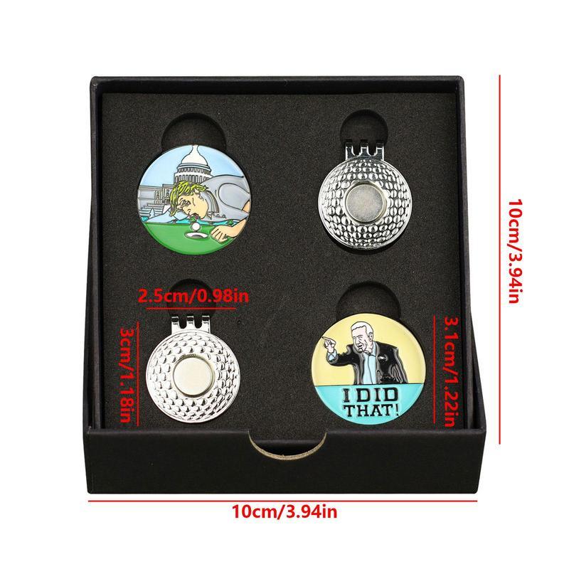 Magnetic Golf Ball Marker Set, Attaches Easily to Golf Hat for Teens, Men and Women, Golf Beginners