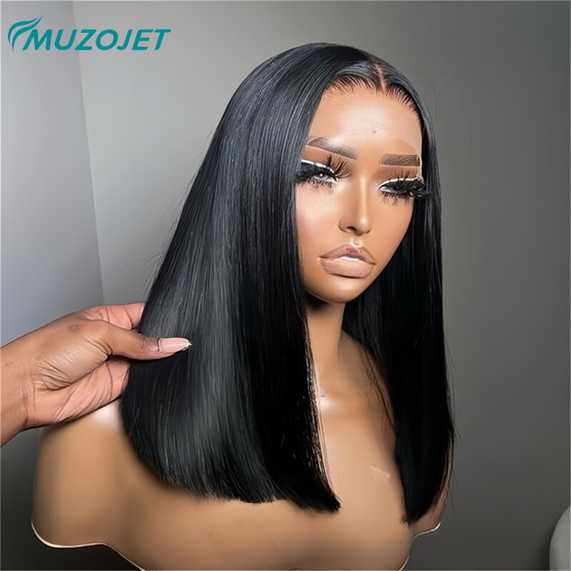 13x4 Short Bob Lace Brazilian Straight Wigs HD Lace Bob Human Hair Wigs For Black Women Pre Plucked Remy Lace Front Wigs On Sale