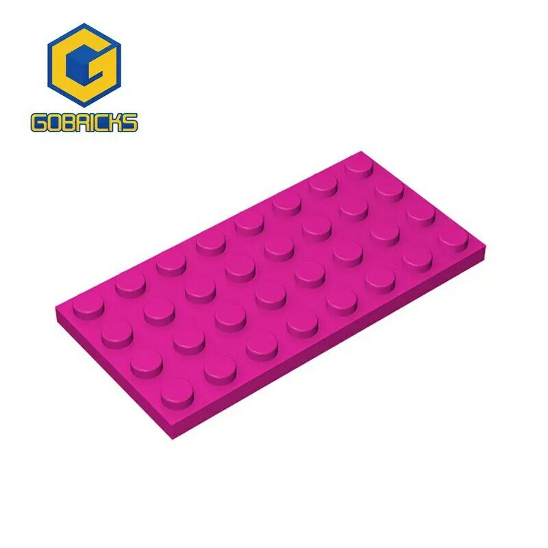 Gobricks 10Pcs Diy Bouwstenen Cijfers Bricks 4X8 Dots Educatief Creatieve Compatibel Met Merk Speelgoed Voor Kinderen 3035