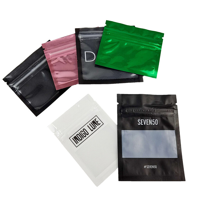 Kunden spezifisches Produkt 、 benutzer definierte kleine recycelbare Kunststoff-PVC-Reiß verschluss tasche für kosmetischen Schmuck ring kleine Accessoires Verpackung zi