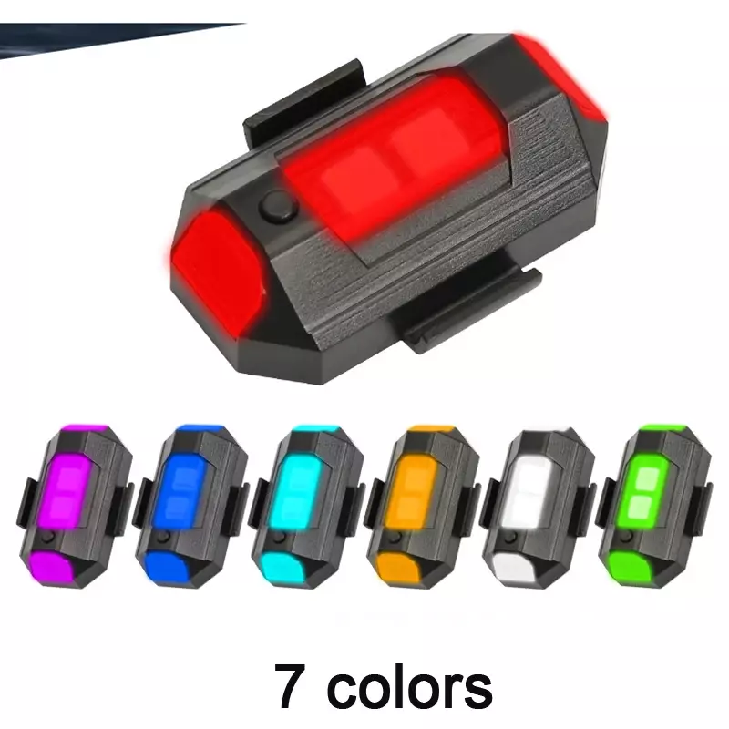 7สีไฟแฟลชรถยนต์สำหรับ DJI Mini 3 Pro /Mavic 3/2/Mavic Air 2/2S/MINI 2/SE/FPV Anti-Collision Warning LED สัญญาณไฟแสดงสถานะ