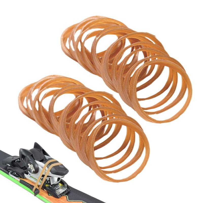 Fermi per freni per rilegatura da sci 30 pezzi elastici per freni anelli in gomma fascia freno per rilegatura da sci cinghia elastica per attrezzature da sci
