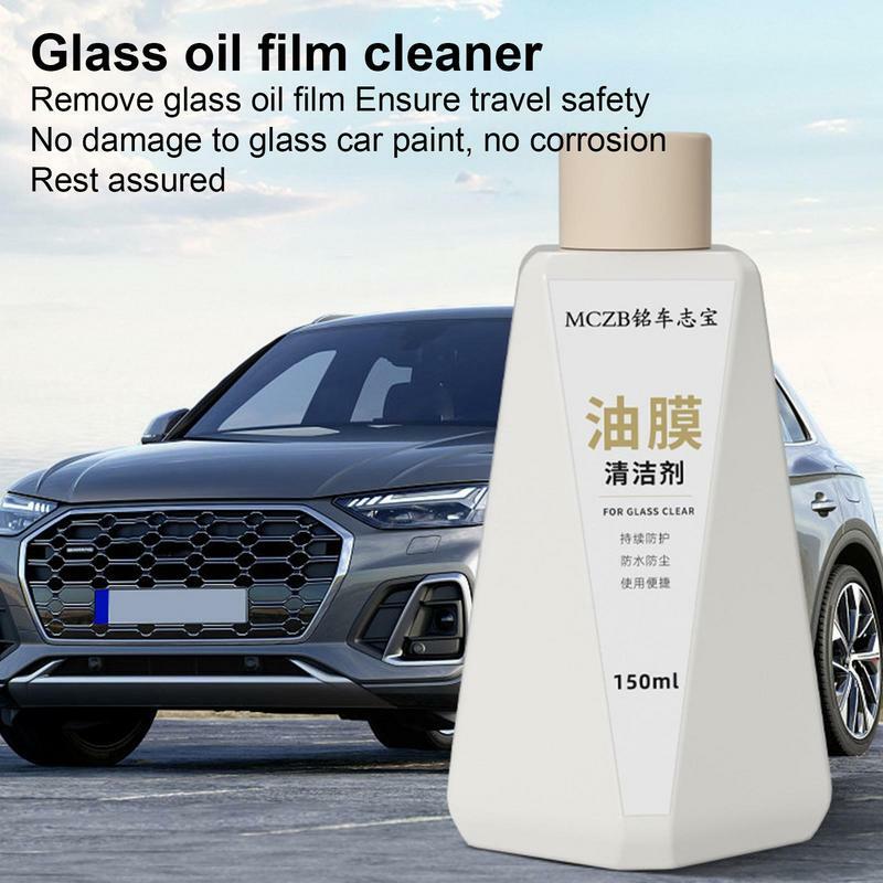 Car Glass Oil Window Cleaner Auto Window Cleaner 150ml Auto Glass Polish Oil Remover Glass Stripper Water Stains Remover Quickly