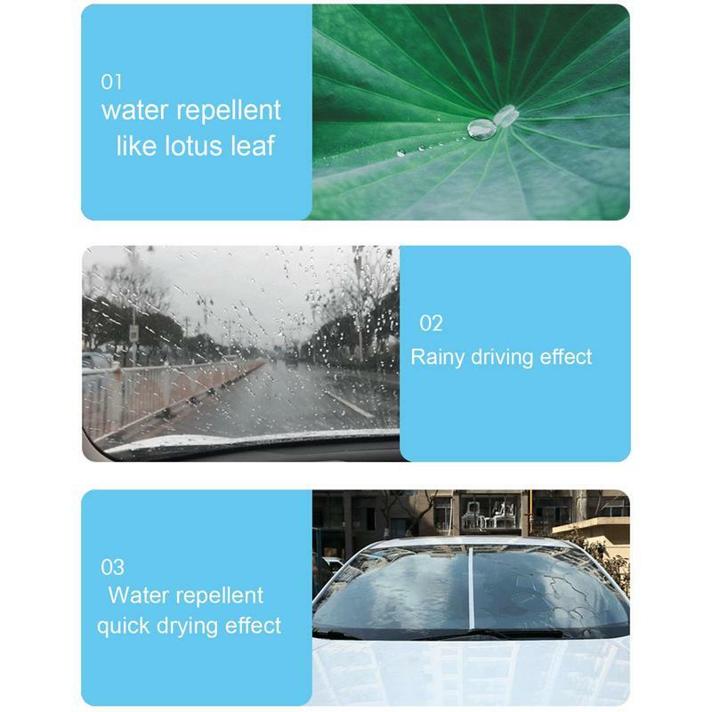 Spray de dél'offre buage de verre pour voiture, nettoyant pour vitres, longue durée, multifonctionnel, spray de dél'offre buage de verre pour augmenter la visibilité, 120ml